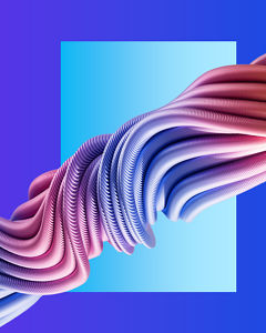 Abstract figure, coloured