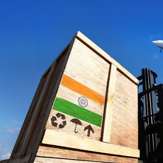 EU-Freihandelsabkommen mit Indien: Ein Frachtflugzeug hebt vom Flughafen ab.