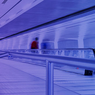 Rollband am Flughafen