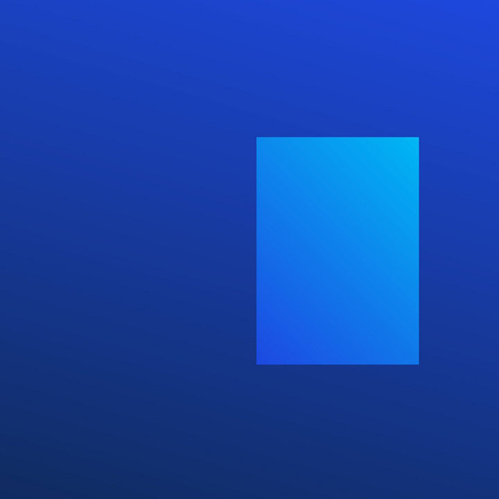 Frame window with light and dark blue gradients
