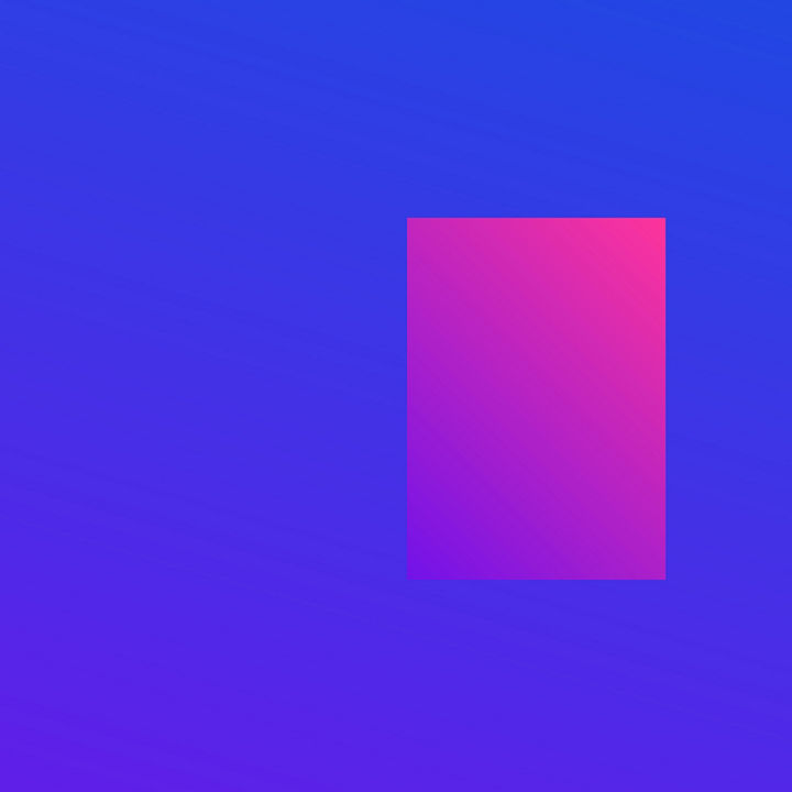 Frame window with pink gradient on purple and blue background 