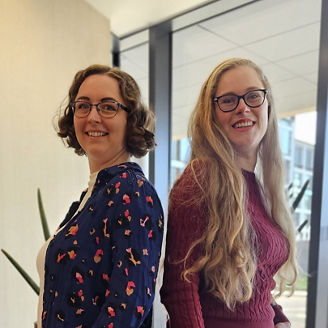 Hannah Widdop and Chloe Mattock