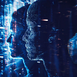 Mensch und Maschine im Datenfluss