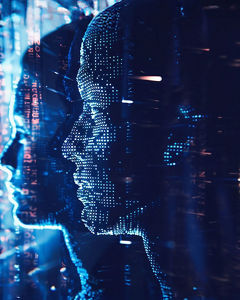 Mensch und Maschine im Datenfluss