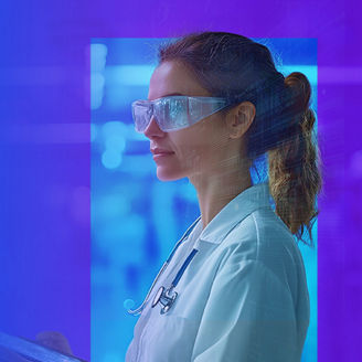 Lab worker