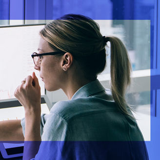 Lady-Working-Banner