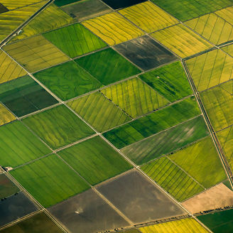 landwirtschaftlich genutzte Felder