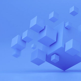 Light blue cubes abstract