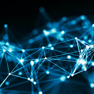 Light blue lines pattern on dark background