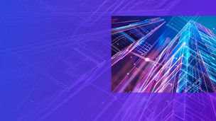 Lights that form the outline of buildings