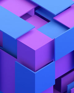 Purple and blue blocks
