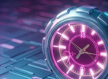 Purple clock