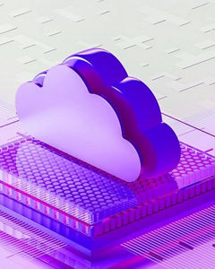 purple cloud on a chip