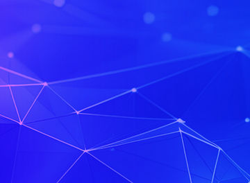 Cross-linked lines on a blue background