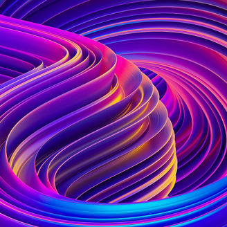 Fluid shapes abstract background colorful holographic poster, twisted liquid shapes in motion, ultraviolet waves texture backdrop, 3D liquid gradient design tamplate, 3D rendering.