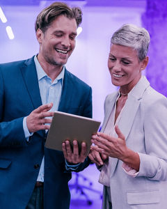 Gespräch von Kollegen