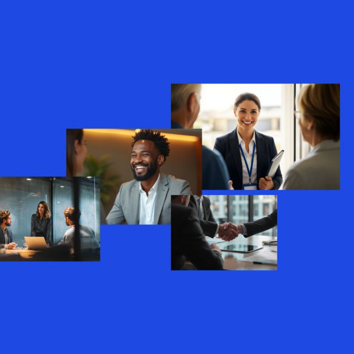 A collection of images of people in professional attire