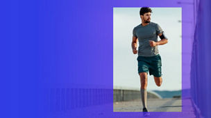 Man aan het hardlopen
