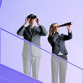 man-and-woman-looking-through-binocular