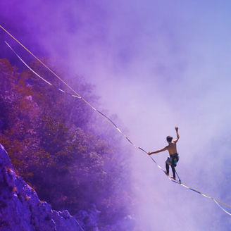 man balancing
