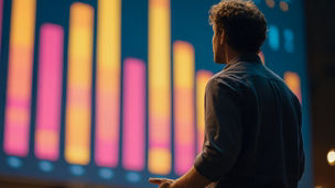 man giving presentation