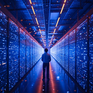 Man in hallway