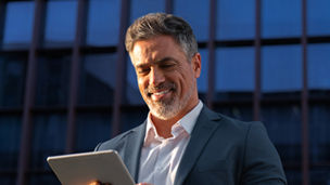 man smiling