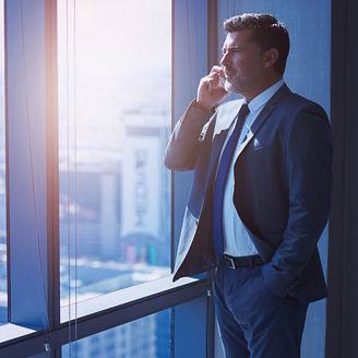 Man talking on phone