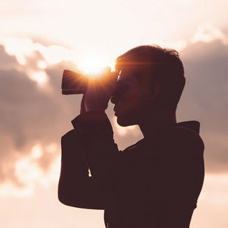 Man with Binocular