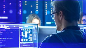 Man sitting at the computer