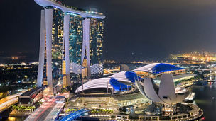 シンガポールのビル群