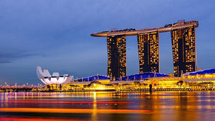 MBS night skyline