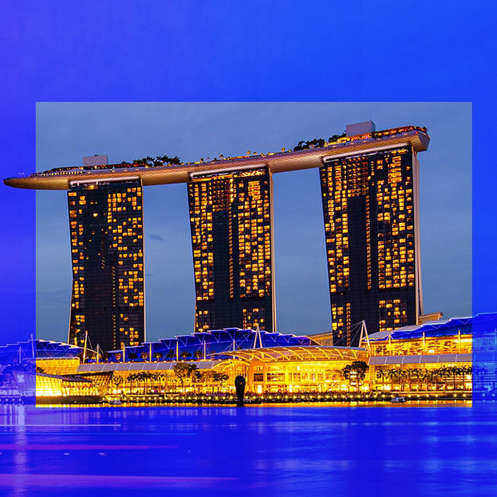 MBS night skyline