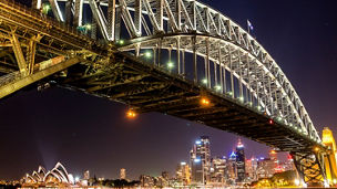 Metal bridge over sea - Harbour Bridge