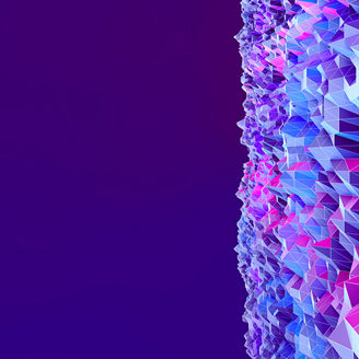 Cone shape texture on purple background