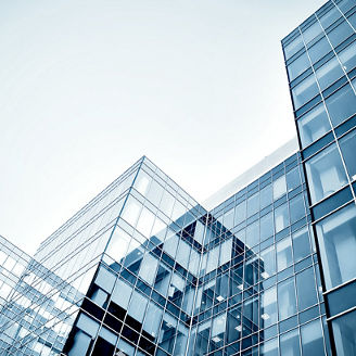 modern business center at night