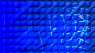 Moving bubbles warp effect