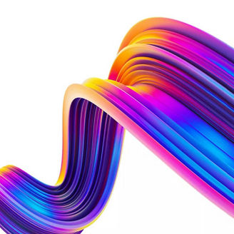 Multicolour wave pattern