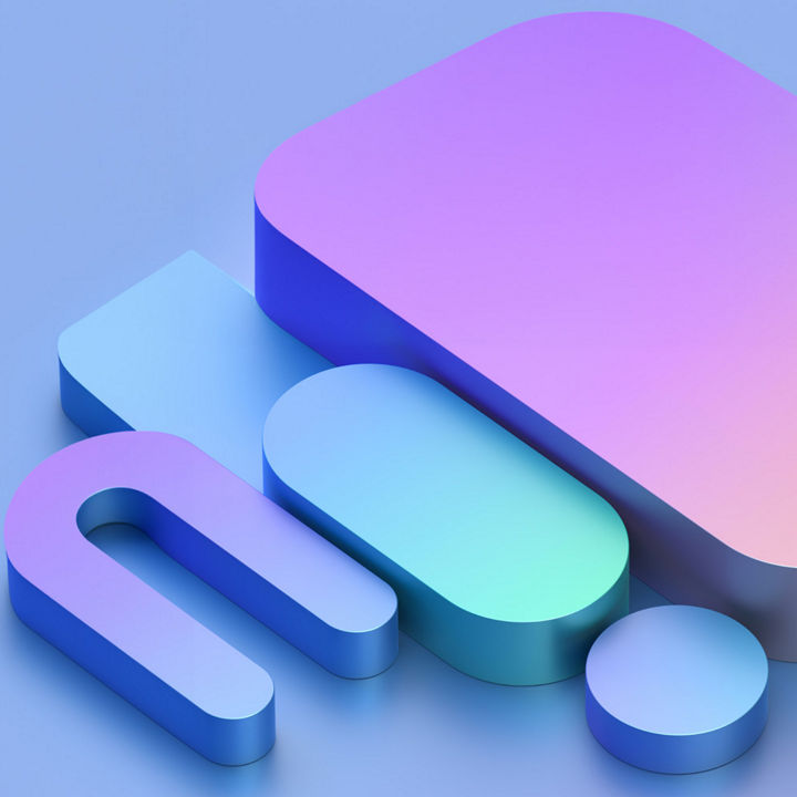 Multicoloured shapes