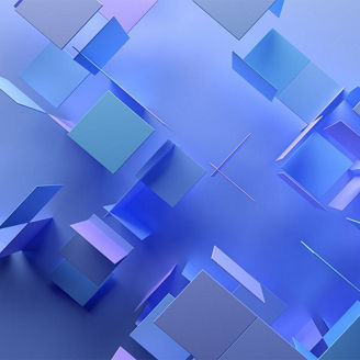 Multicoloured squares abstract pattern