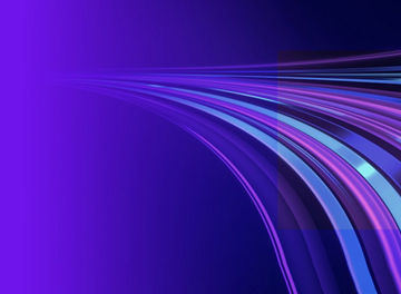 Multiple blue lines forming a curve banner