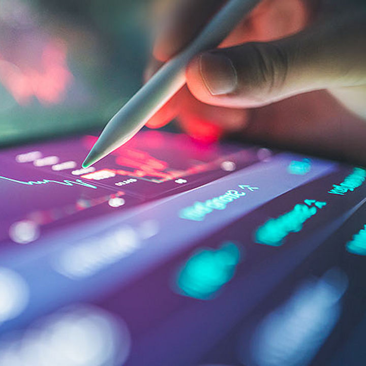 Close-up of a tablet