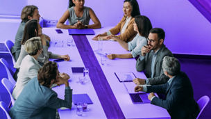 Mensen in een meeting