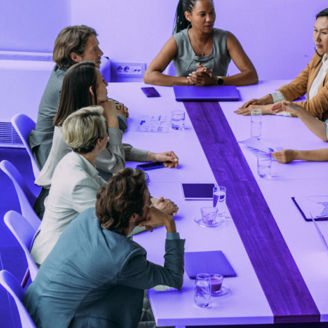 Mensen in een meeting