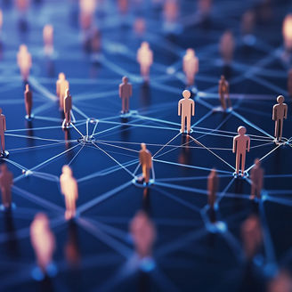 Netzwerk mit Menschen