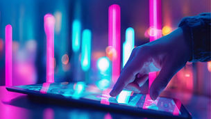 Fingers on a keyboard