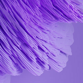 3d render of Violet abstract shape. Dynamic futuristic background.