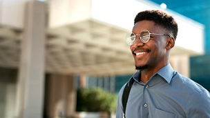 A smiling man