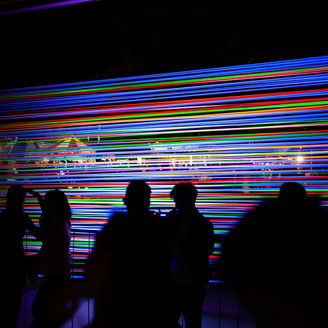 people partying in the night