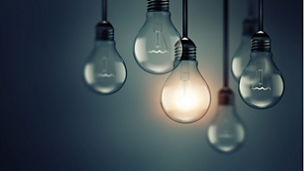 Illuminating light bulb in the dark, idea concept, realistic 3D image